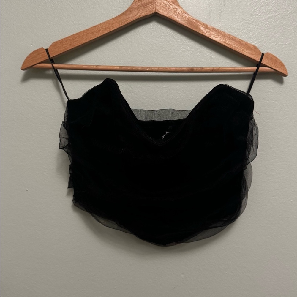 Zara Black Sheer Camisole
